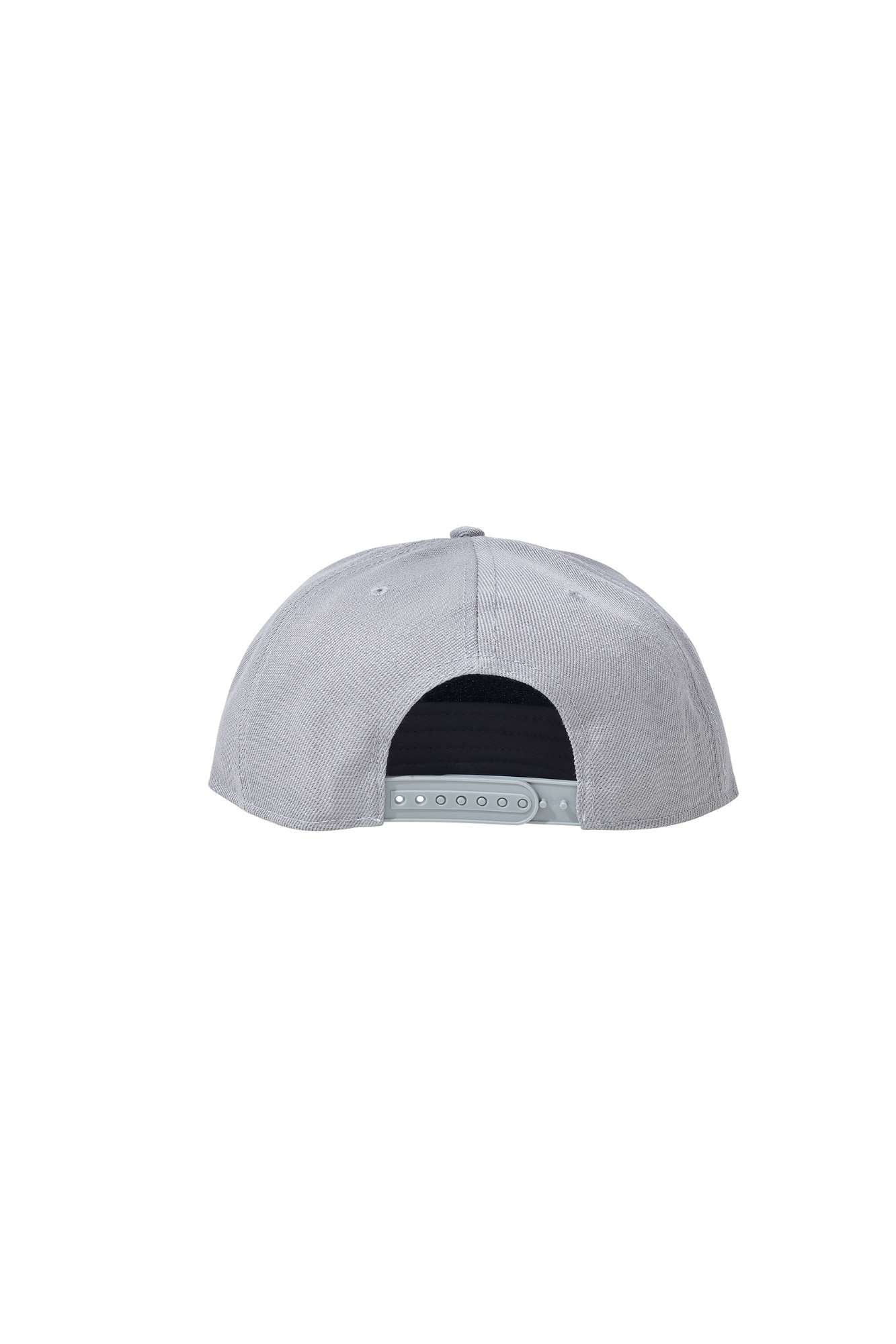 The Flat Peak Snap Back features visible stitching and adjustable back is available at wholesale prices 