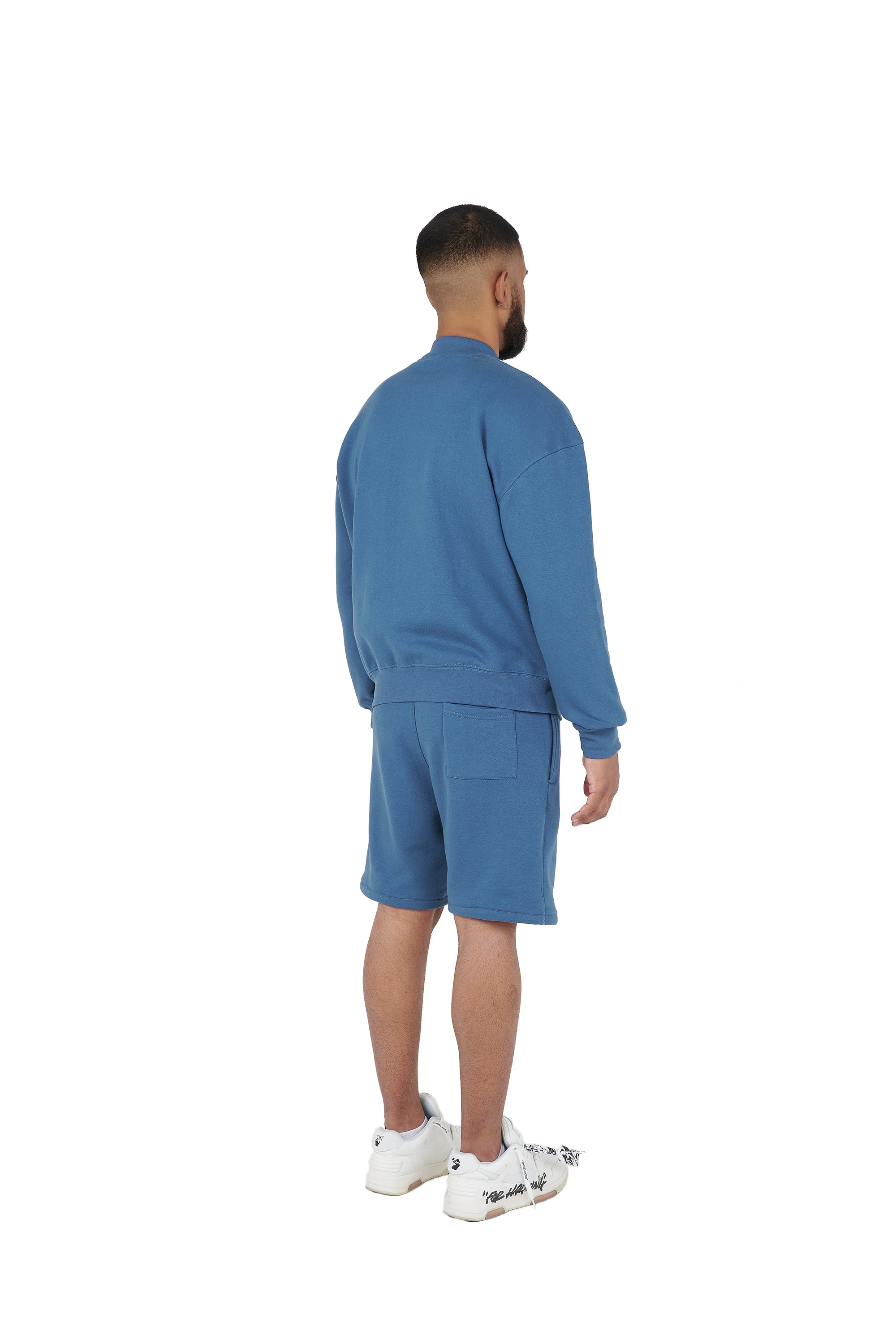 Blue oversized tracksuit shorts high quality 