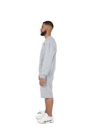 Grey oversized tracksuit shorts high quality 