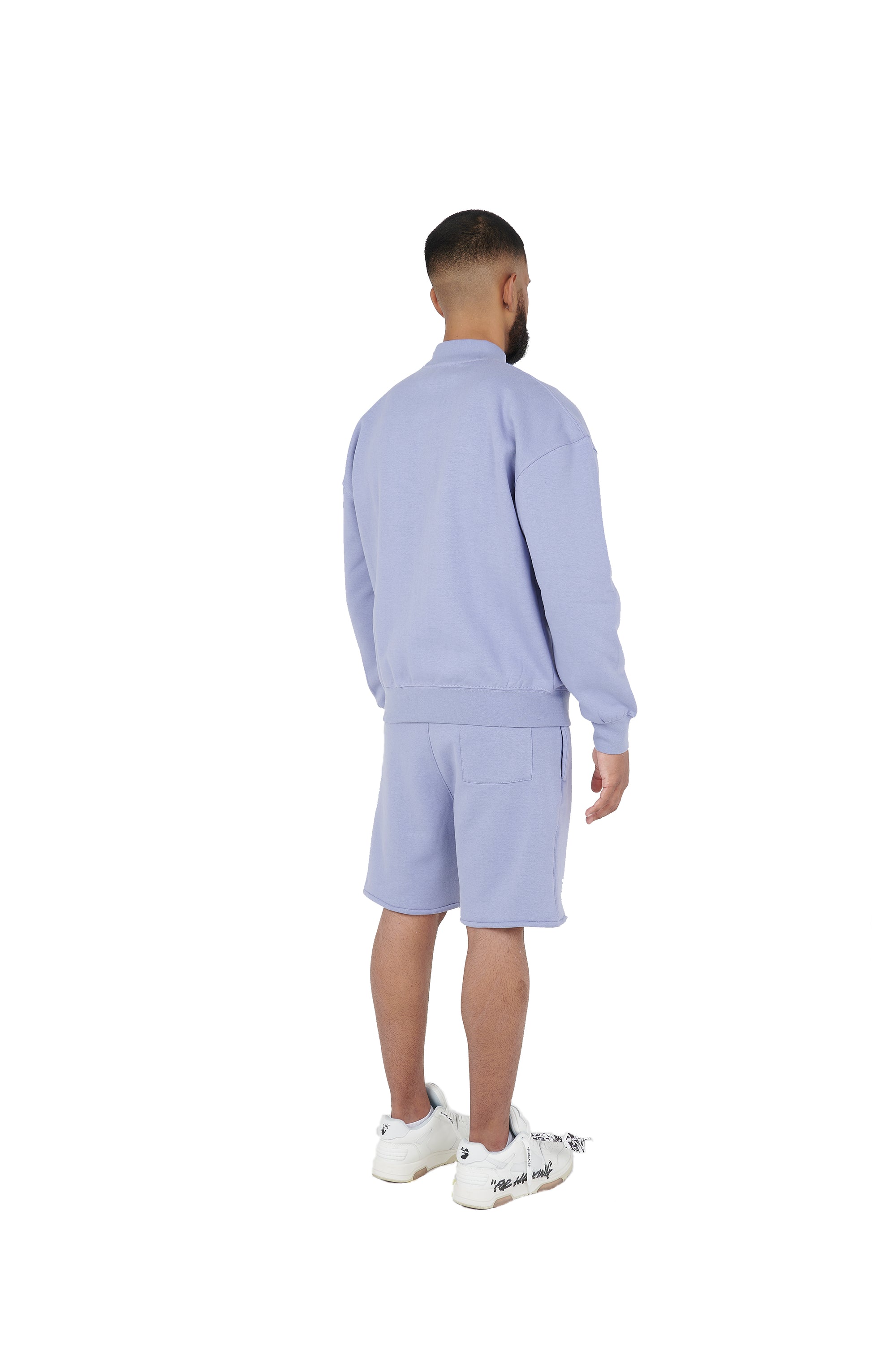 Lavender oversized tracksuit shorts high quality 