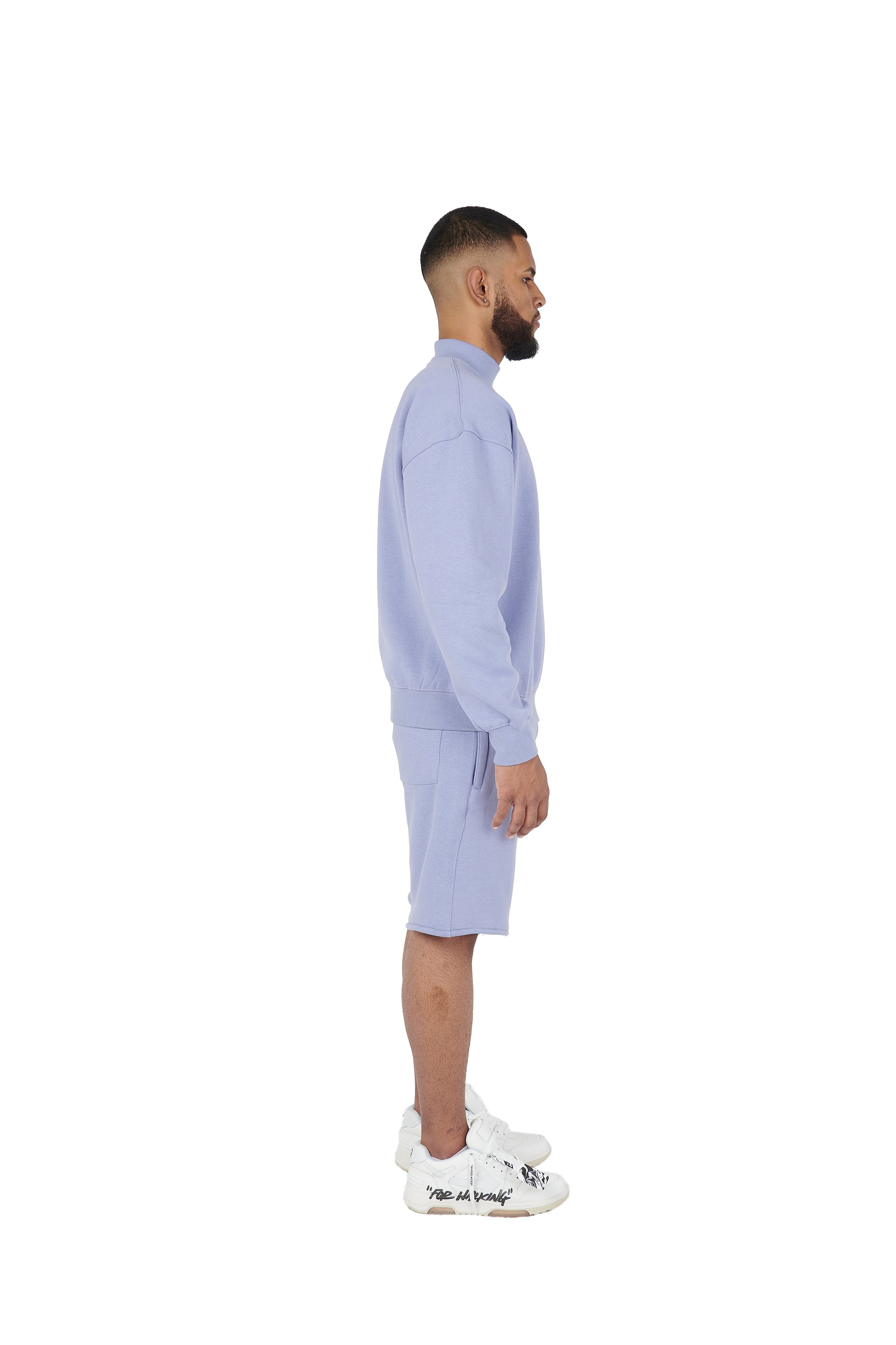 Lavender oversized tracksuit shorts high quality 