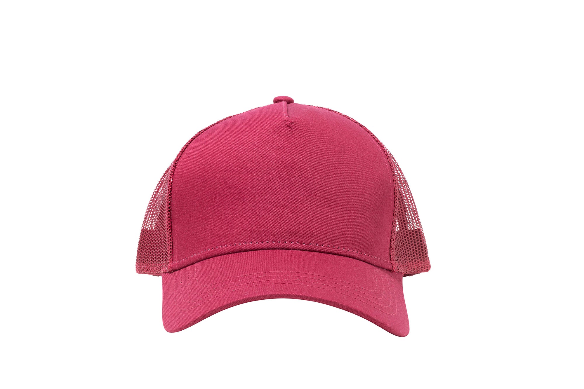 Wholesale Burgundy Netted Mesh Snap Back Cap