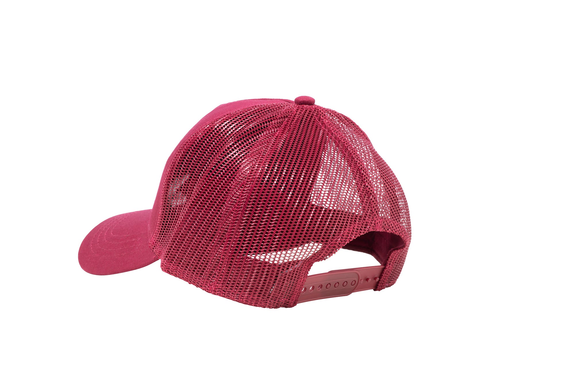 Wholesale Burgundy Netted Mesh Snap Back Cap