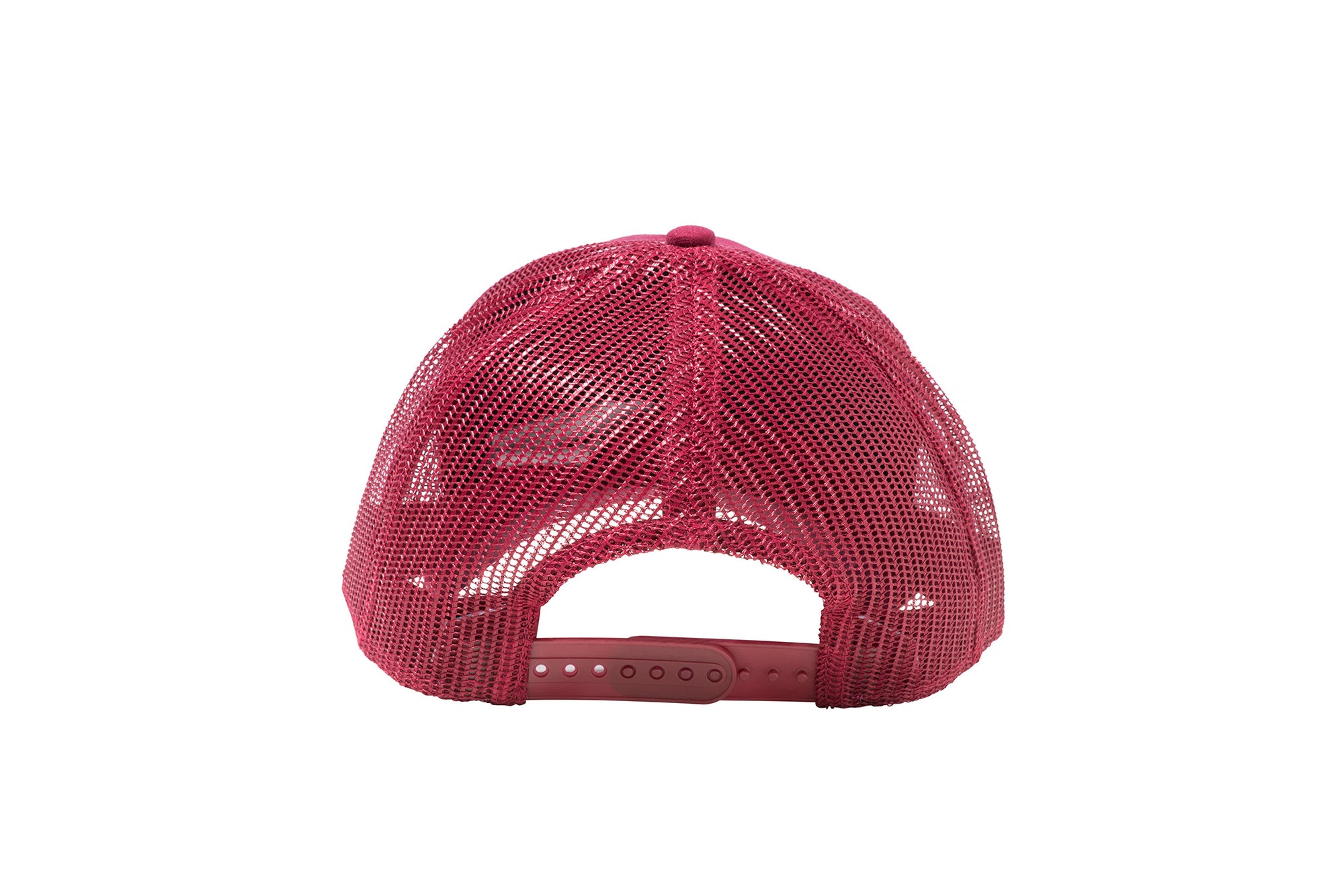 Wholesale Burgundy Netted Mesh Snap Back Cap