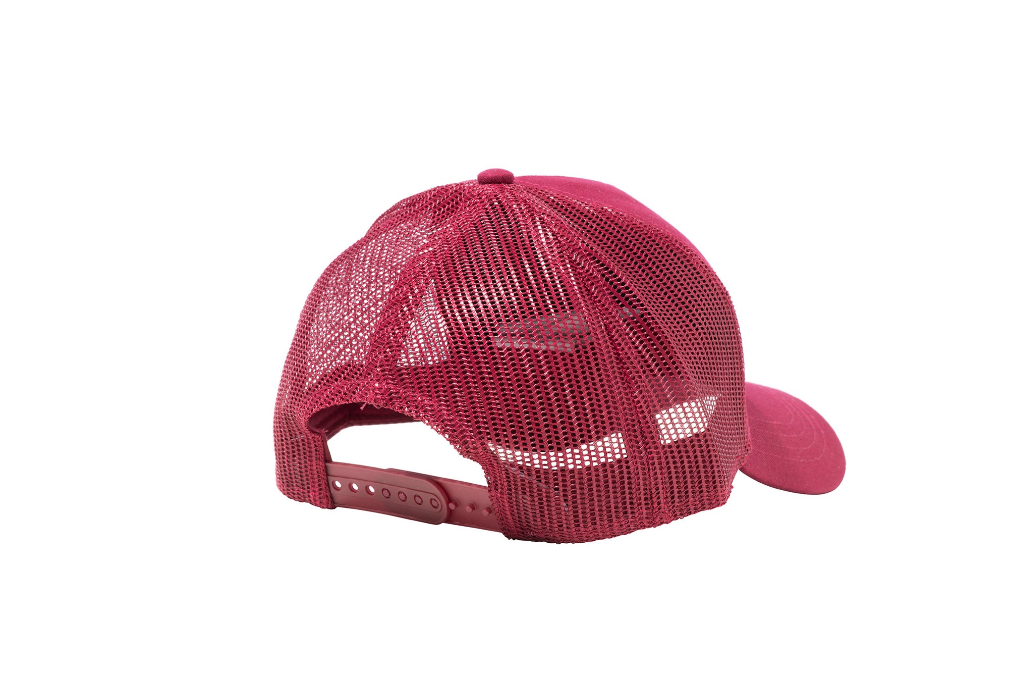 Wholesale Burgundy Netted Mesh Snap Back Cap