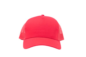 Wholesale Red Netted Mesh Snap Back Cap