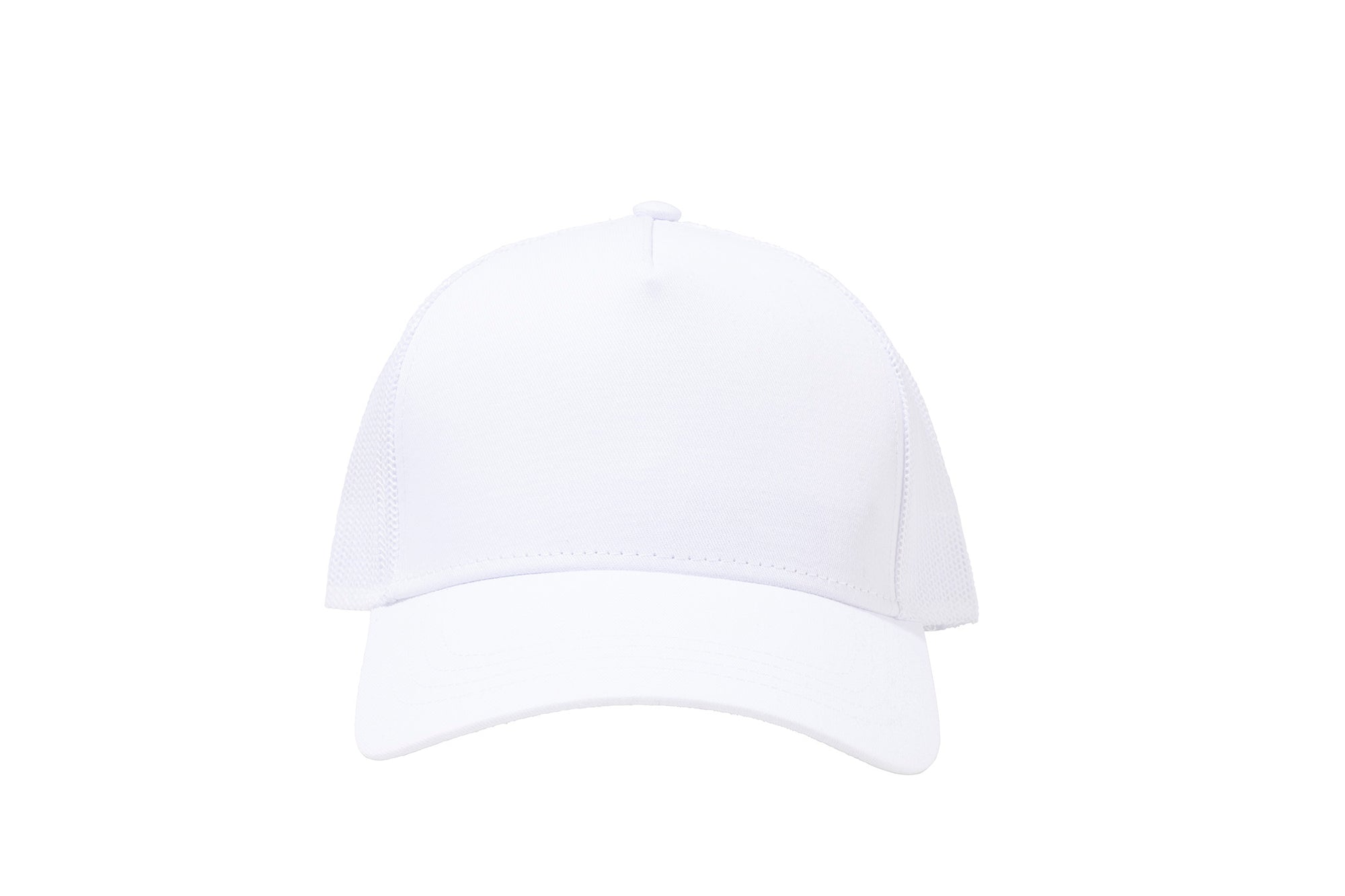 Wholesale White Netted Mesh Snap Back Cap