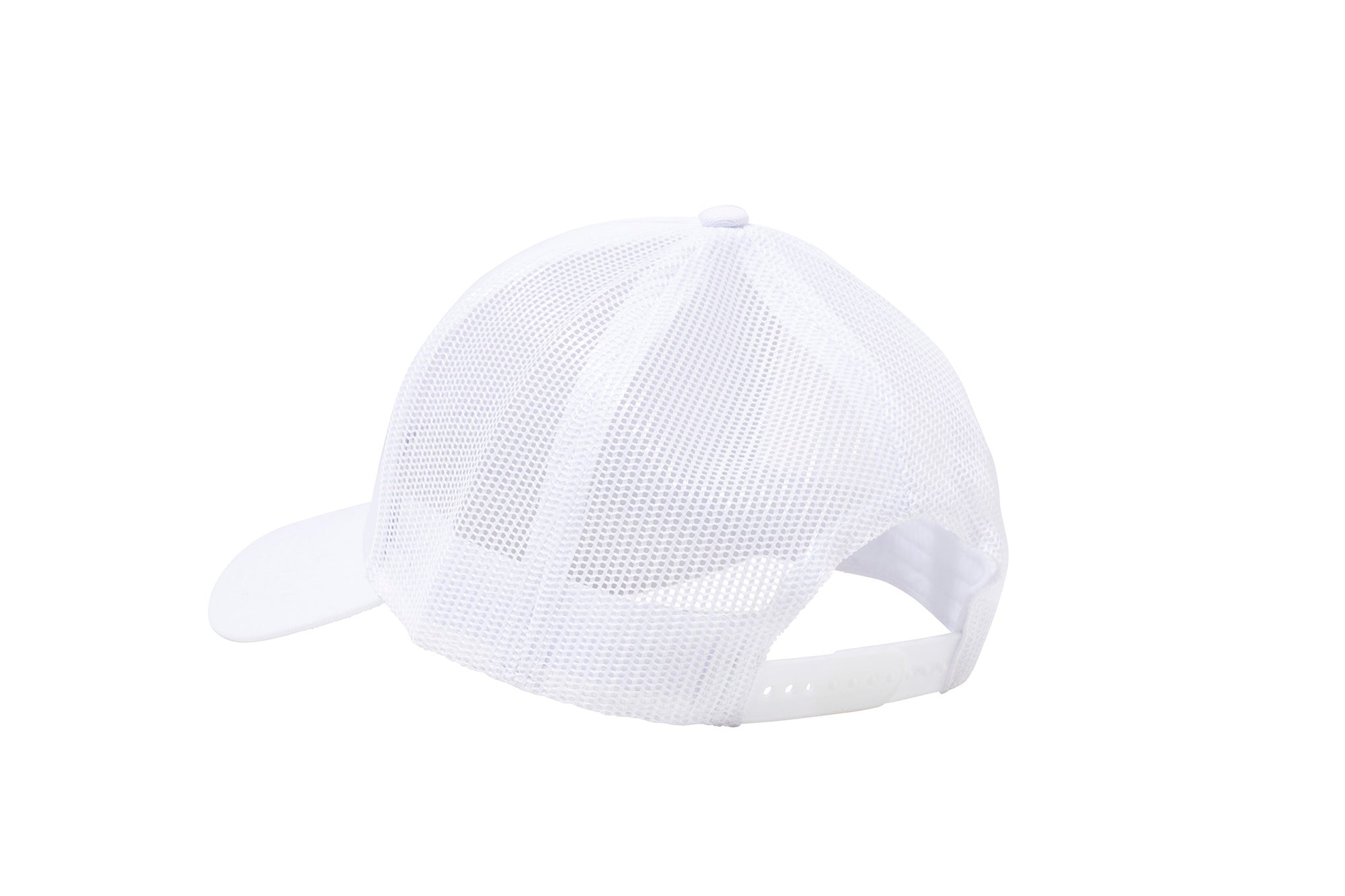 Wholesale White Netted Mesh Snap Back Cap