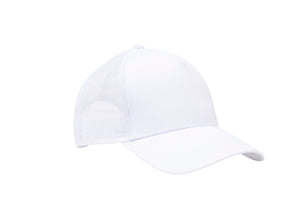 Wholesale White Netted Mesh Snap Back Cap