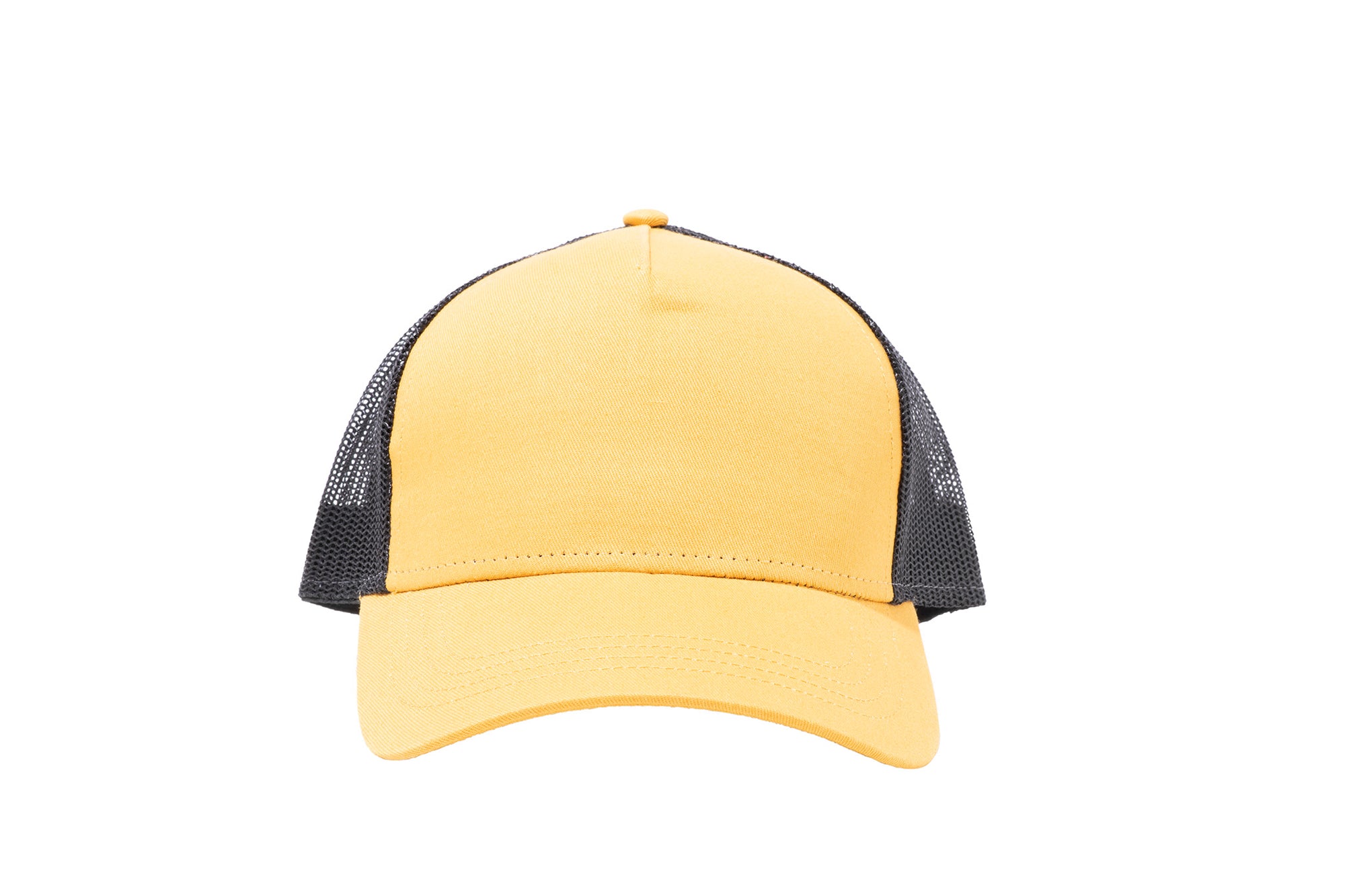 Wholesale Yellow and Black Netted Mesh Snap Back Cap