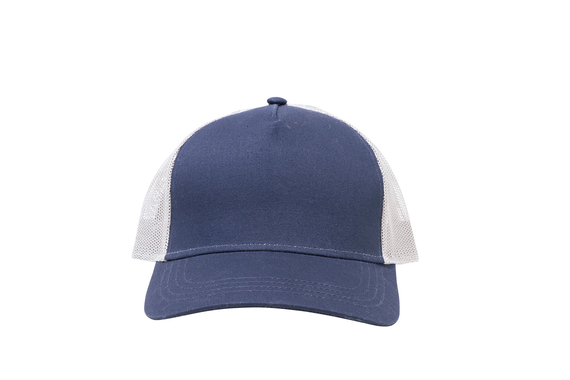 Wholesale Navy and Grey Netted Mesh Snap Back Cap