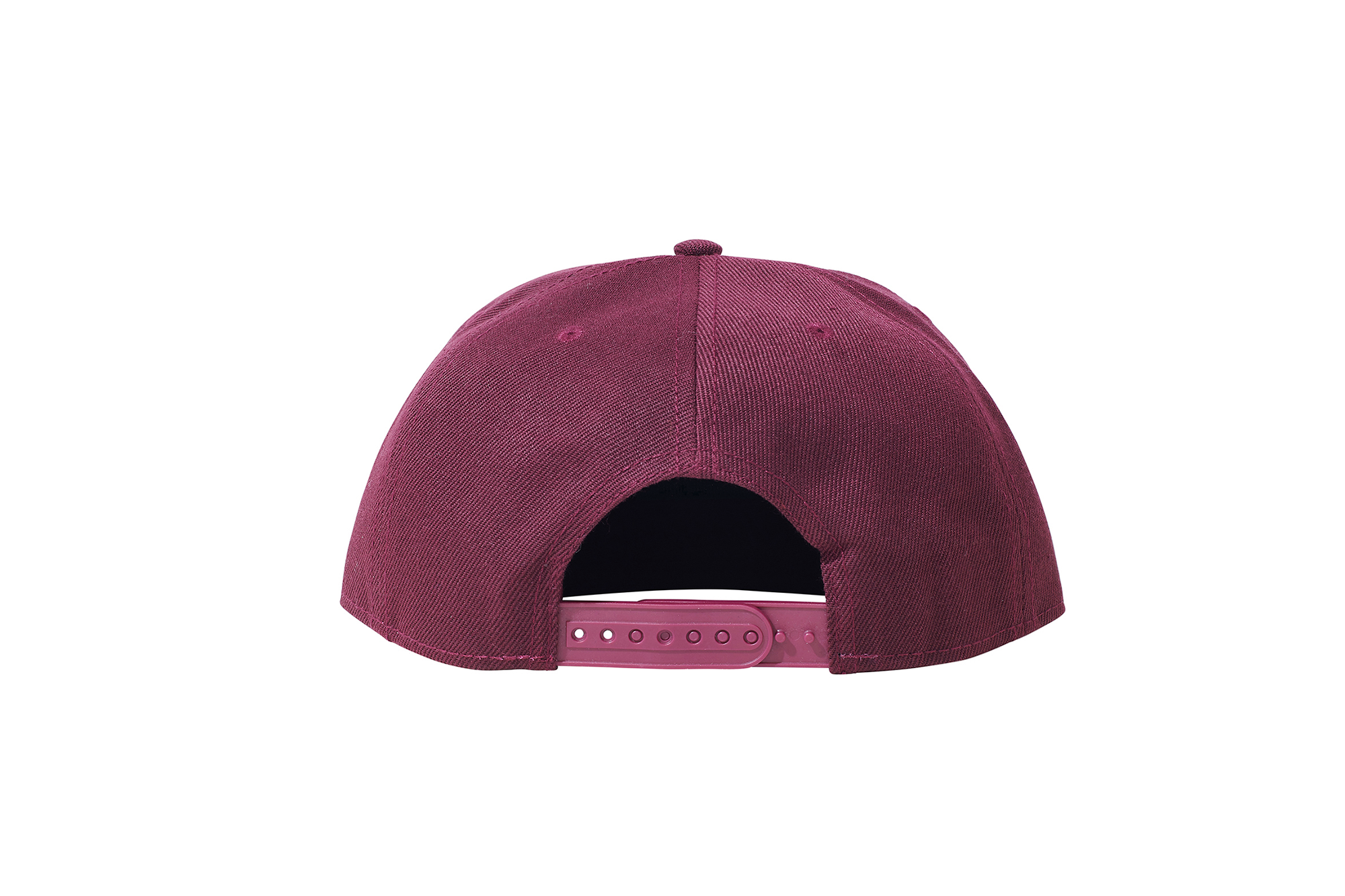 The Flat Peak Snap Back features visible stitching and adjustable back is available at wholesale prices 