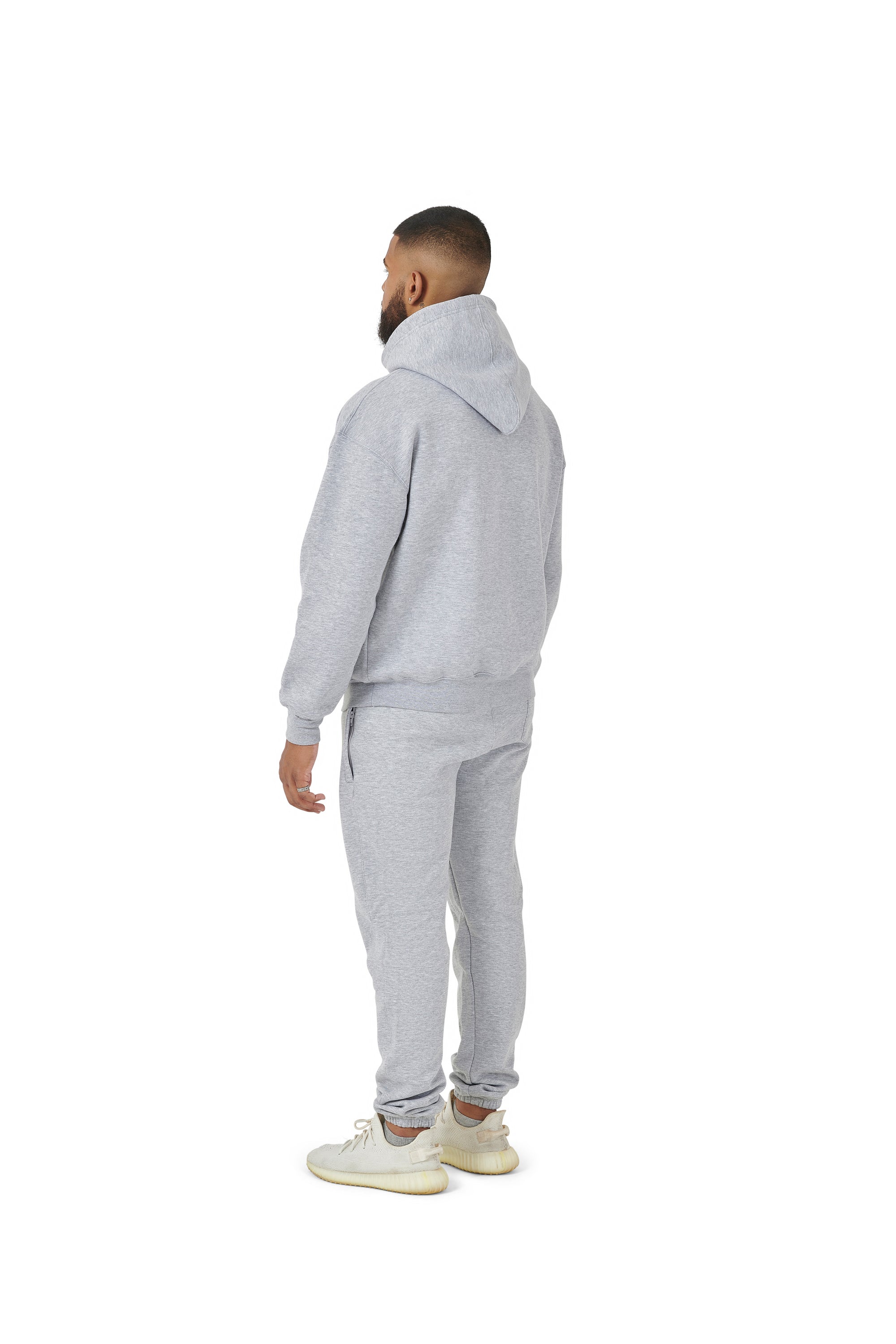 Wholesale Plain Grey Over Sized Hoodie and Grey Over Sized Jogging Bottoms