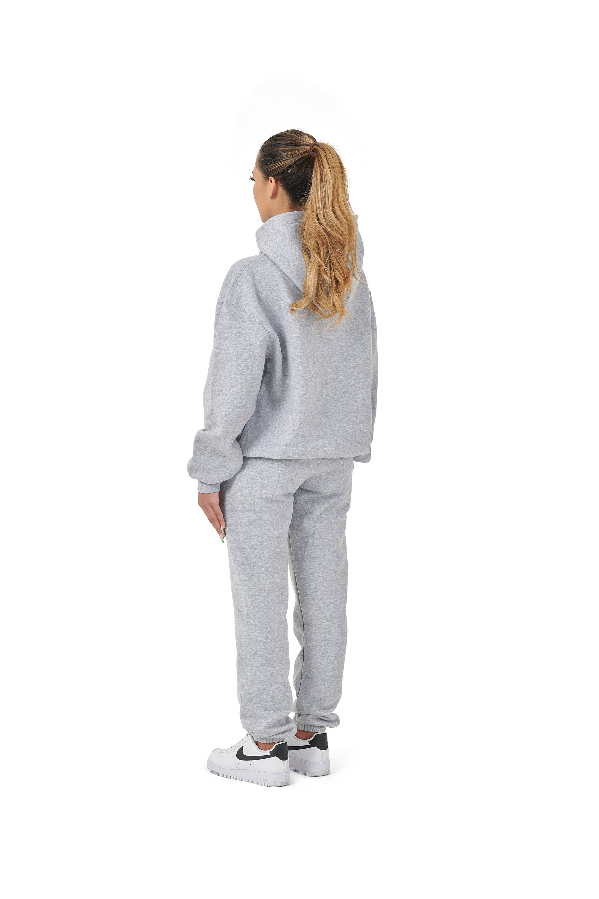 Wholesale Plain Grey Over Sized Hoodie and Grey Over Sized Jogging Bottoms