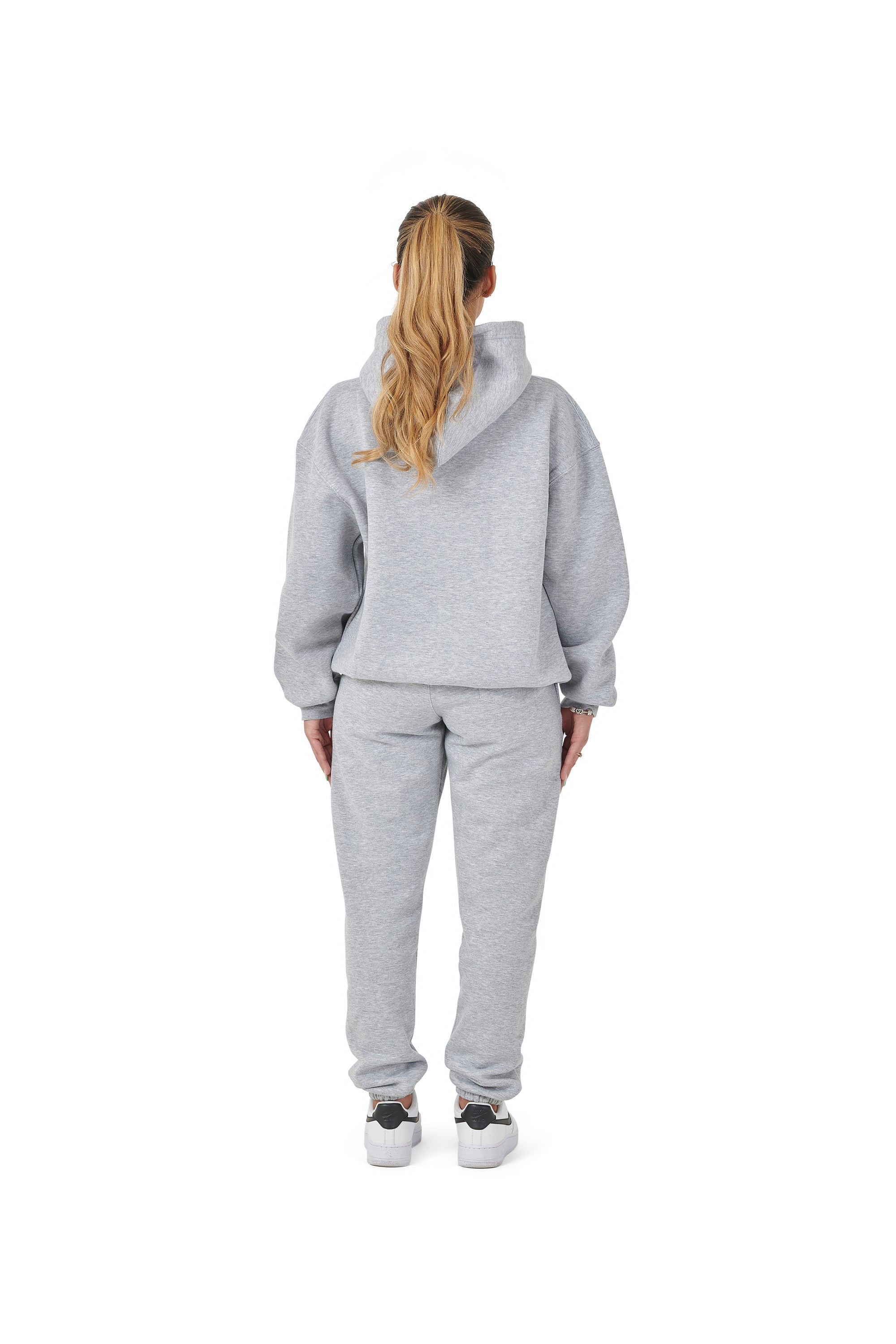 Wholesale Plain Grey Over Sized Hoodie and Grey Over Sized Jogging Bottoms