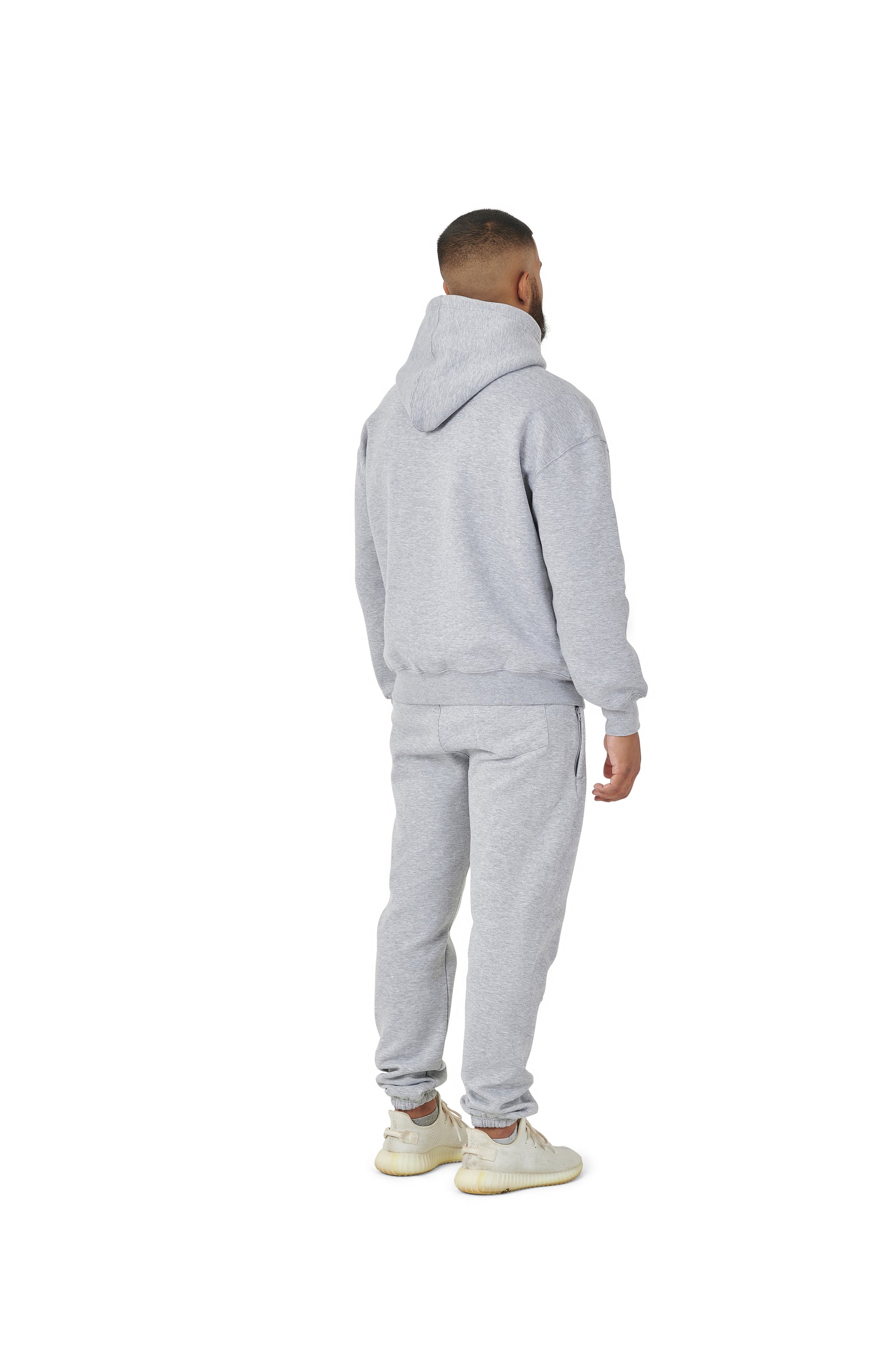 Wholesale Plain Grey Over Sized Hoodie and Grey Over Sized Jogging Bottoms