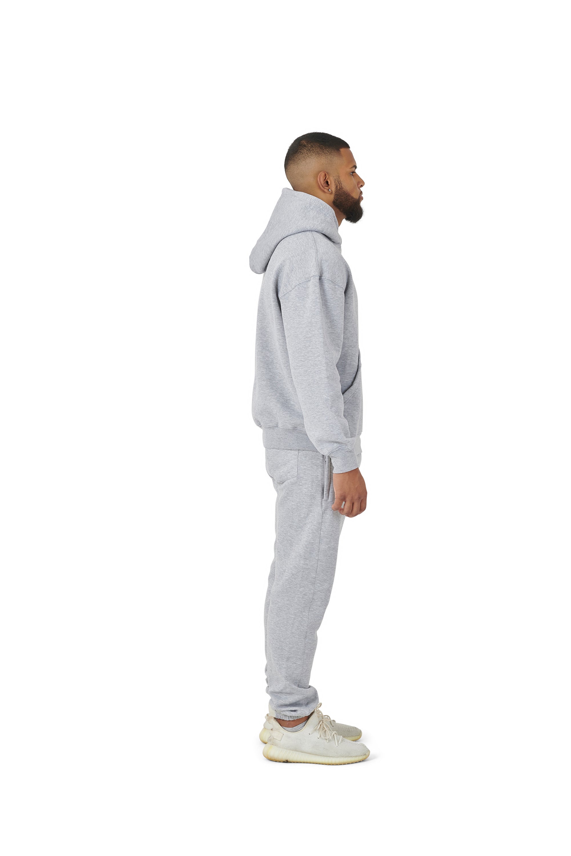 Wholesale Plain Grey Over Sized Hoodie and Grey Over Sized Jogging Bottoms