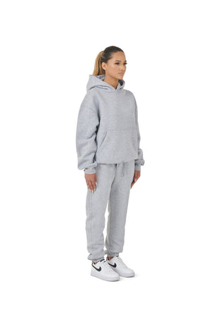 Wholesale Plain Grey Over Sized Hoodie and Grey Over Sized Jogging Bottoms