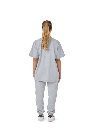 Wholesale Plain Grey Oversized T-shirt and Oversized Plain Grey Jogging Bottoms