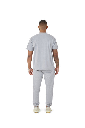 Wholesale Plain Grey Oversized T-shirt and Oversized Plain Grey Jogging Bottoms