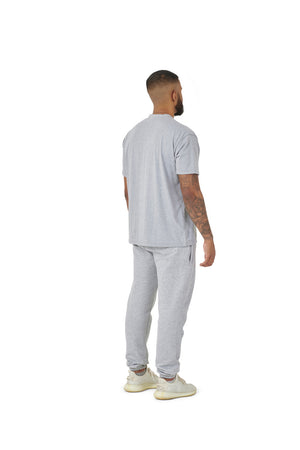 Wholesale Plain Grey Oversized T-shirt and Oversized Plain Grey Jogging Bottoms