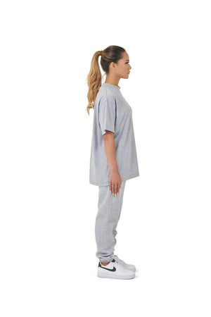 Wholesale Plain Grey Oversized T-shirt and Oversized Plain Grey Jogging Bottoms