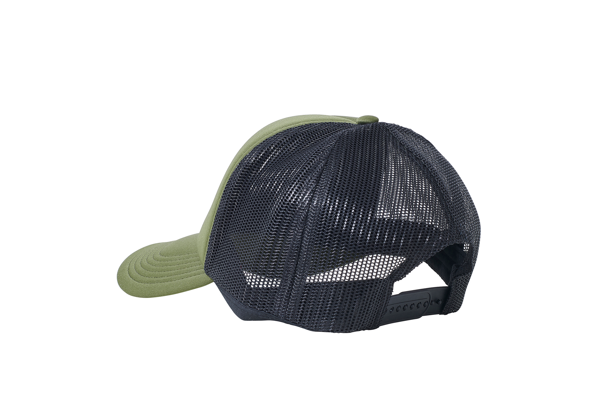 Wholesale Plain Olive and Black Foam Mesh Snap Back Cap