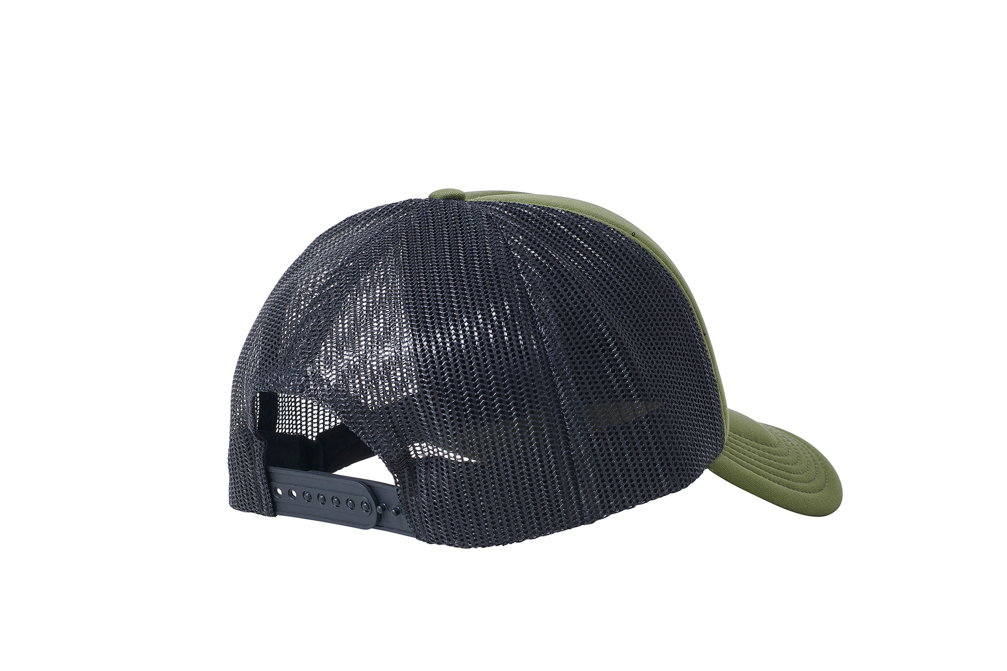 Wholesale Plain Olive and Black Foam Mesh Snap Back Cap