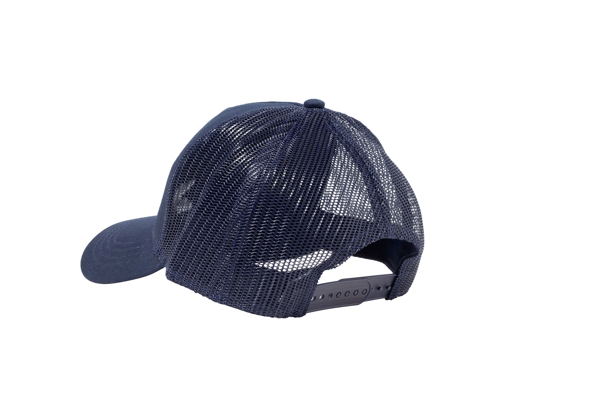 Wholesale Navy Netted Mesh Snap Back Cap