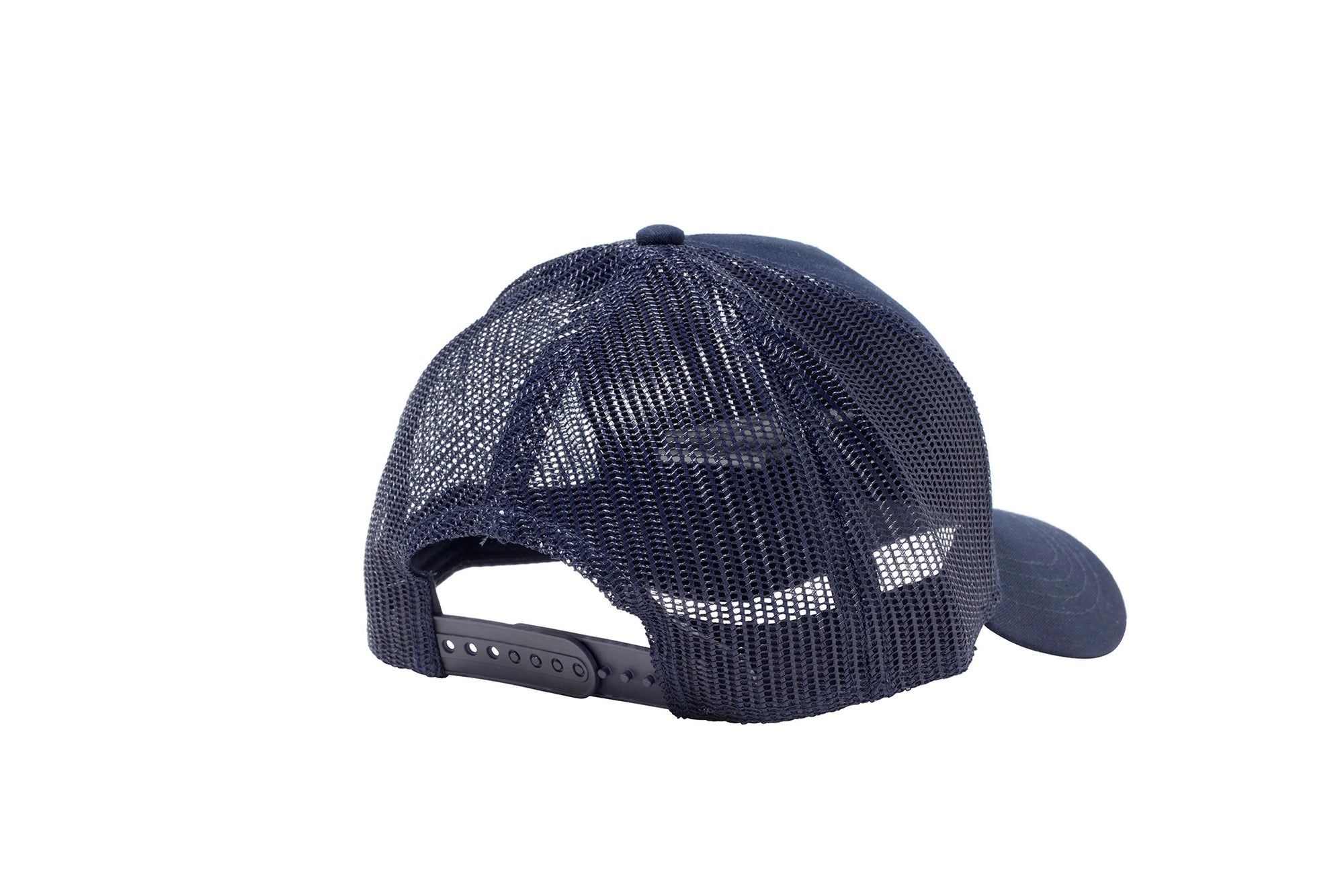 Wholesale Navy Netted Mesh Snap Back Cap