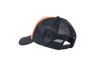 Wholesale Plain Orange and Black Foam Mesh Snap Back Cap