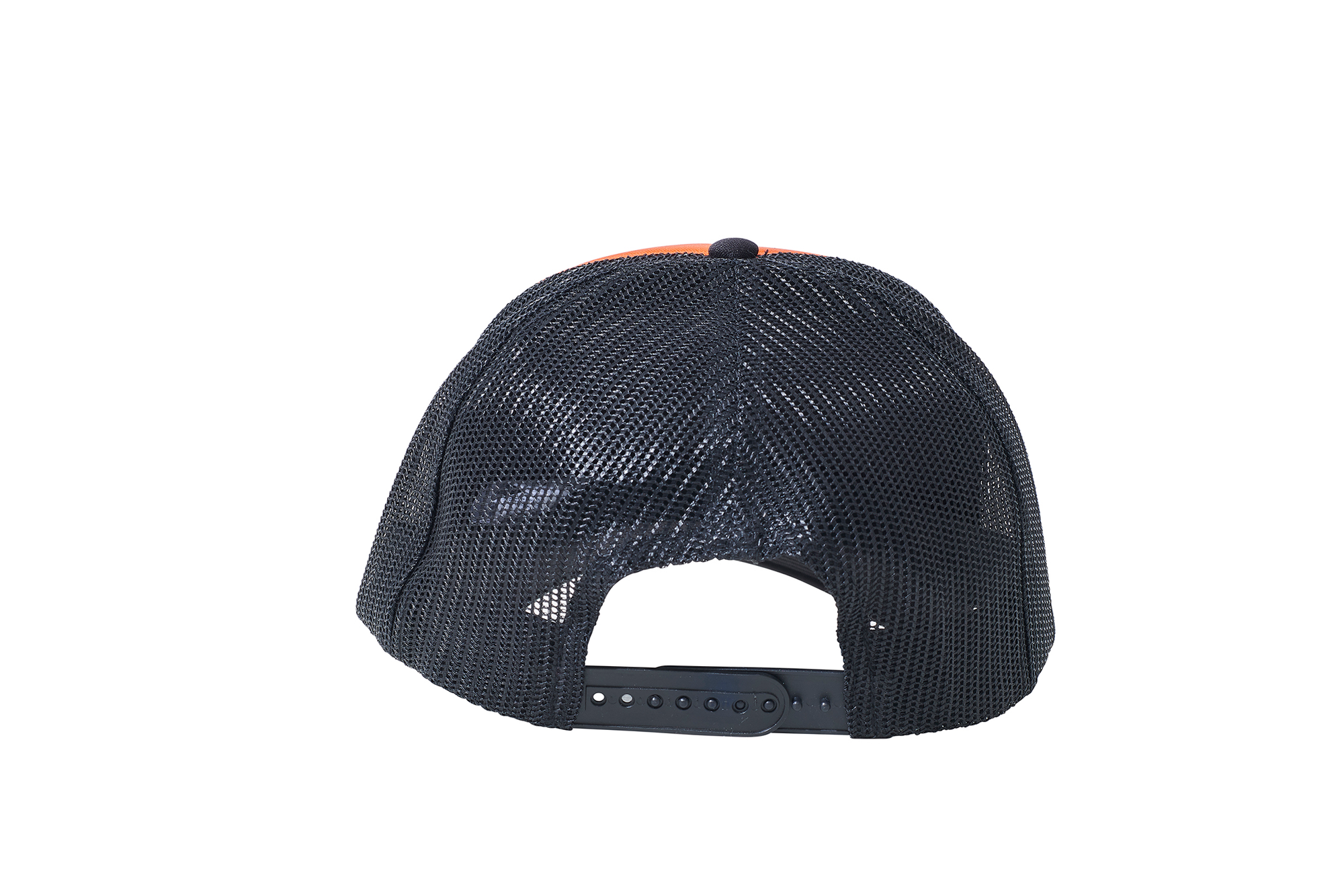 Wholesale Plain Orange and Black Foam Mesh Snap Back Cap