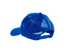 Wholesale Royal Blue Netted Mesh Snap Back Cap