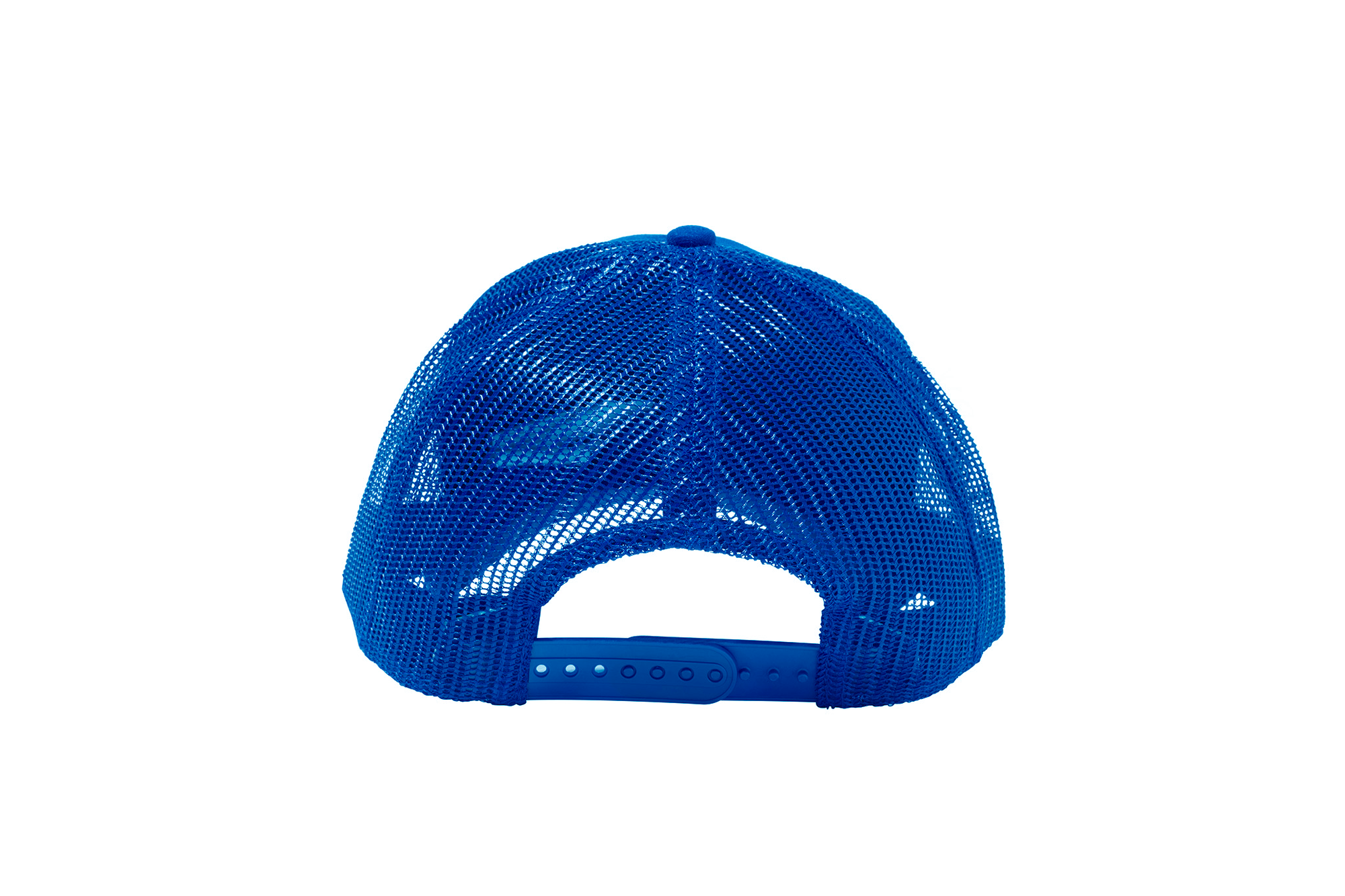 Wholesale Royal Blue Netted Mesh Snap Back Cap