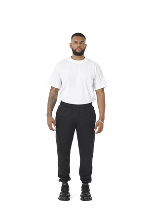 Wholesale Plain Black Over Sized Jogging Bottoms and Plain White Oversized T-shirt