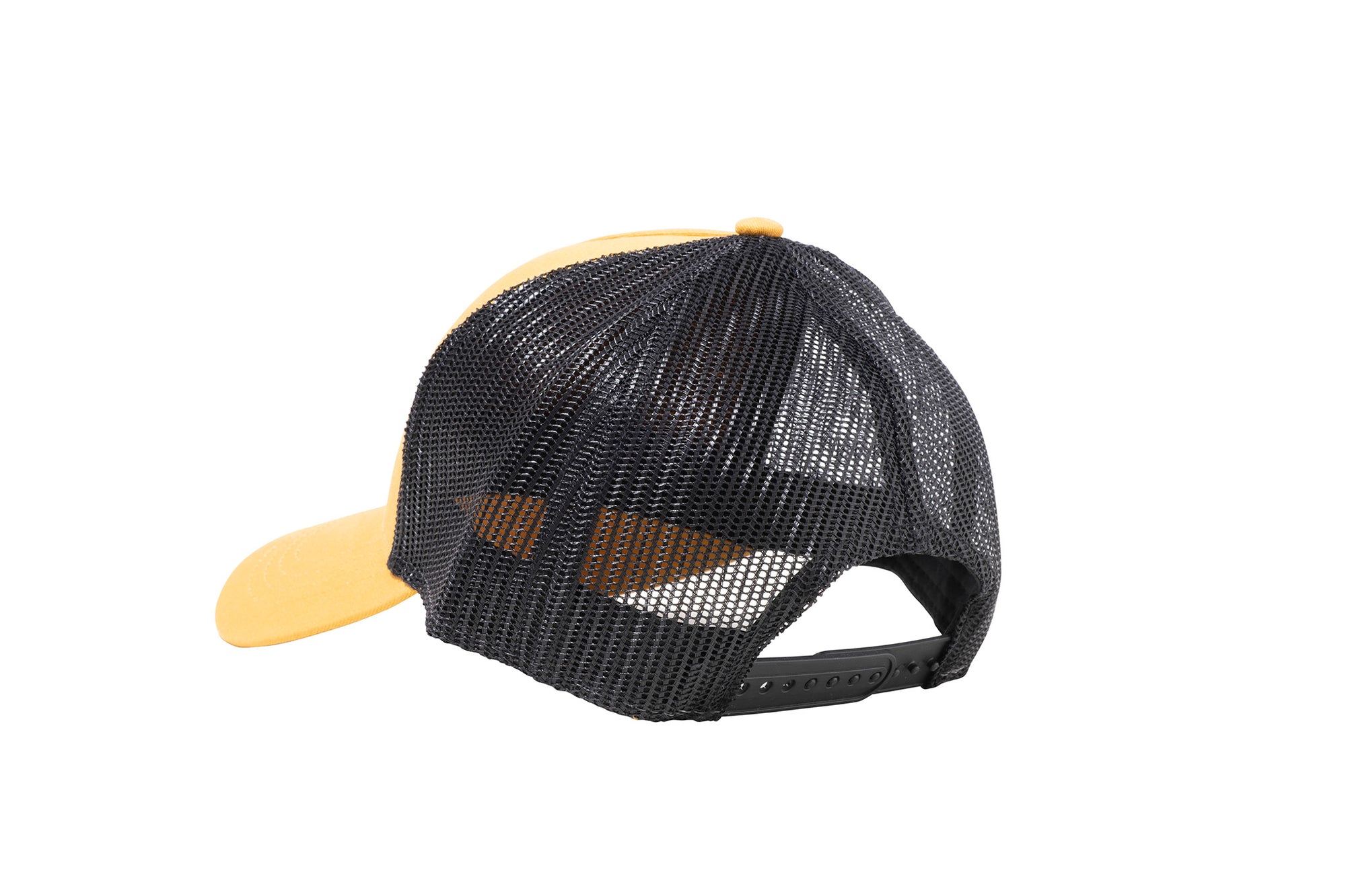 Wholesale Yellow and Black Netted Mesh Snap Back Cap