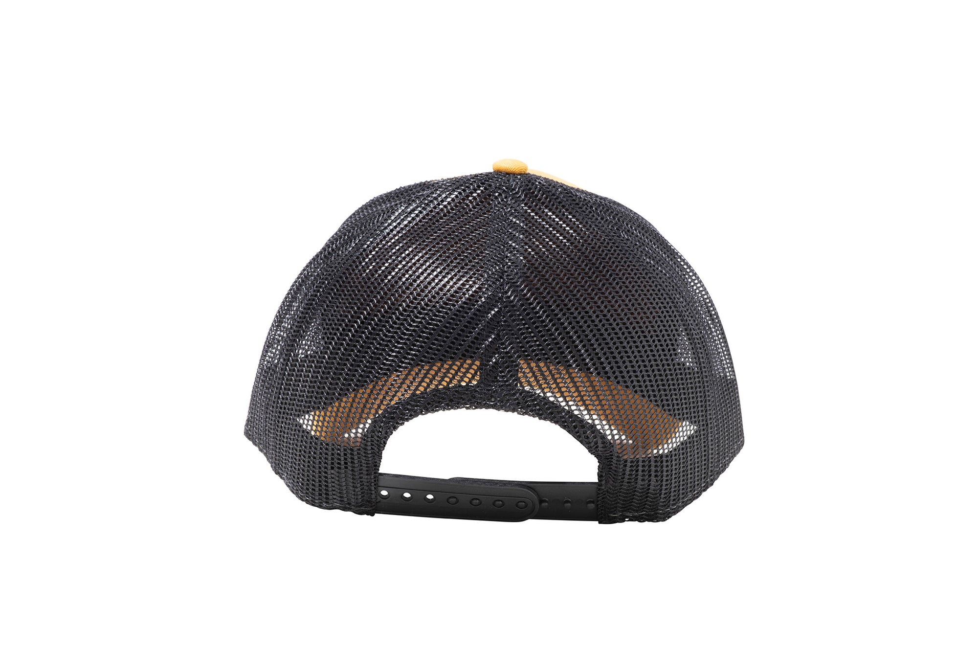 Wholesale Yellow and Black Netted Mesh Snap Back Cap