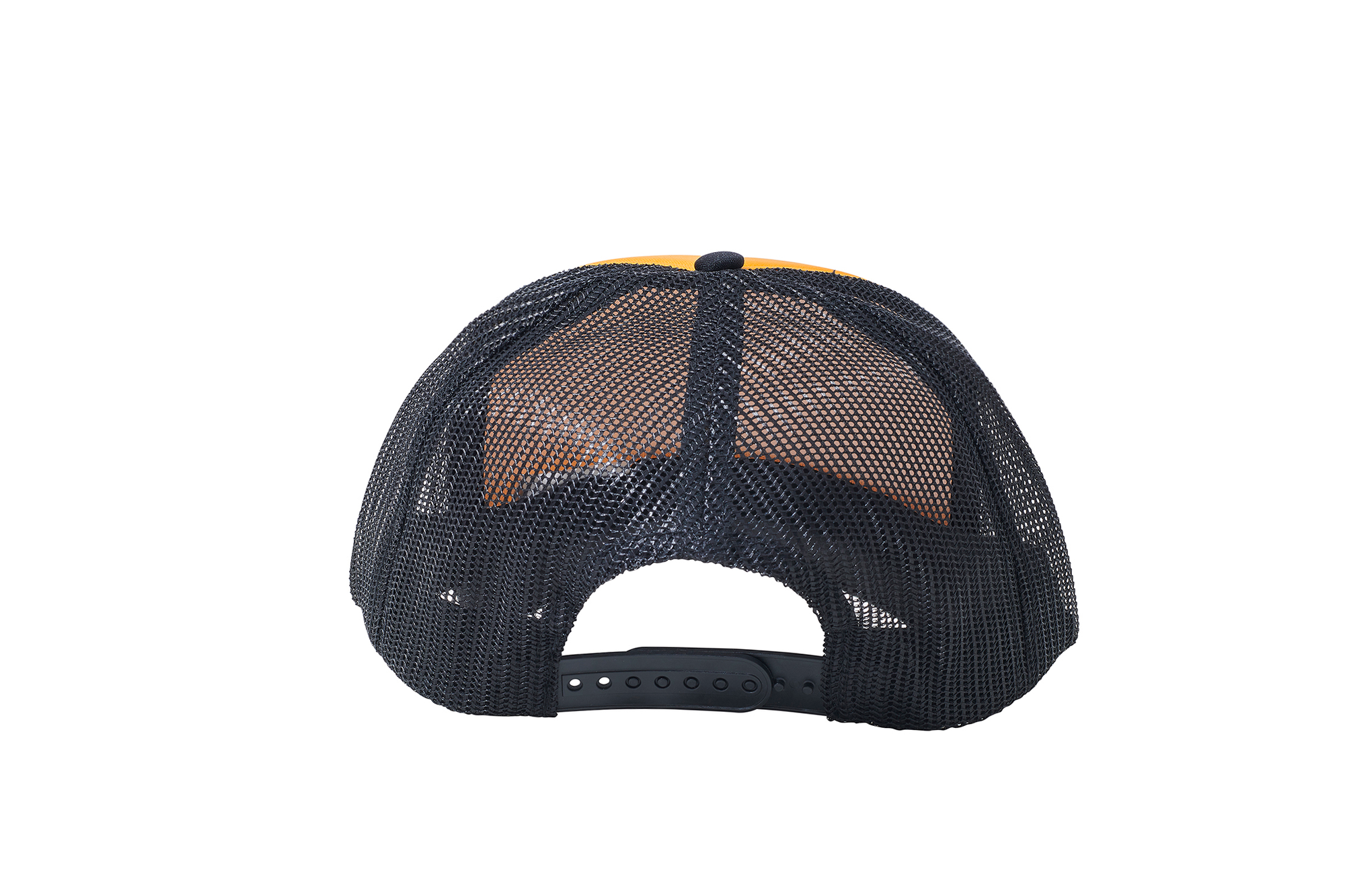 Wholesale Plain Yellow and Black Foam Mesh Snap Back Cap